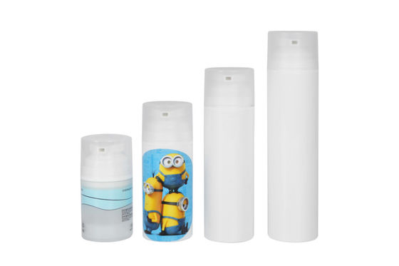 White PP Foundation Airless Pump Bottle 30ml 50ml 75ml 100ml 120ml 150ml 200ml For Skin Care UKA19-B