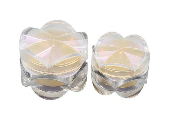 30g 50g Acrylic Cream Jar Color Customized Flower Shape