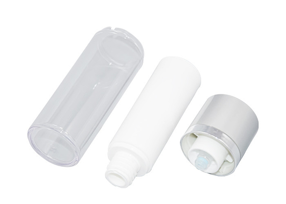 37mm Round Rotating Lift Personal Care Airless Pump Bottles For Cosmetics