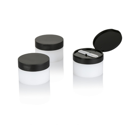100g Flip Top Cap matte cream jar  for  80g cosmetic  packaging container