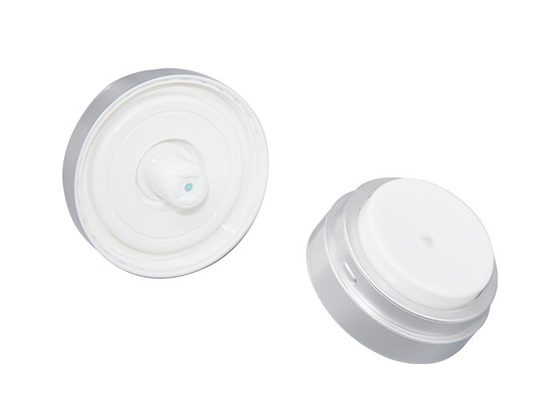 30ml 50ml Matte Silver Airless Cream Jar Cosmetic Containers