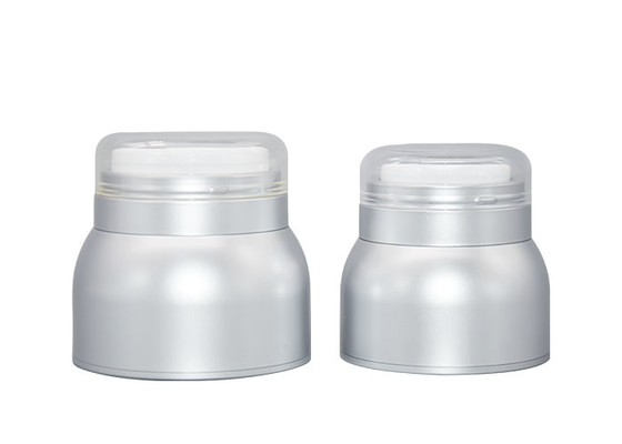 30ml 50ml Matte Silver Airless Cream Jar Cosmetic Containers