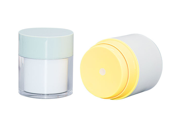 Double Layer Airless Pump Cosmetic Cream Jars For Baby Skin Care Packaging