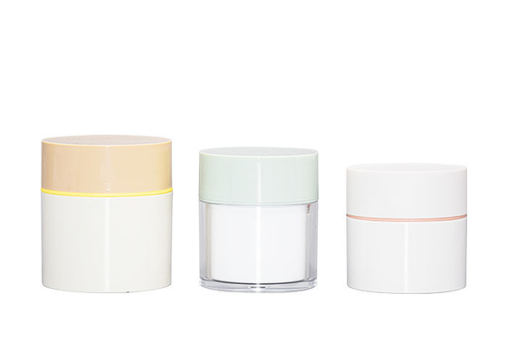 Double Layer Airless Pump Cosmetic Cream Jars For Baby Skin Care Packaging