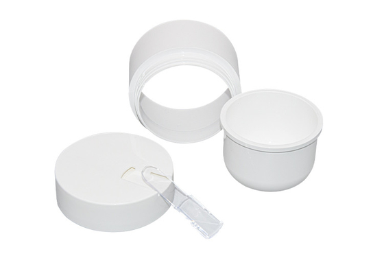 Non Spill Plastic Cosmetic Cream Jar 50g 100g With Scoop