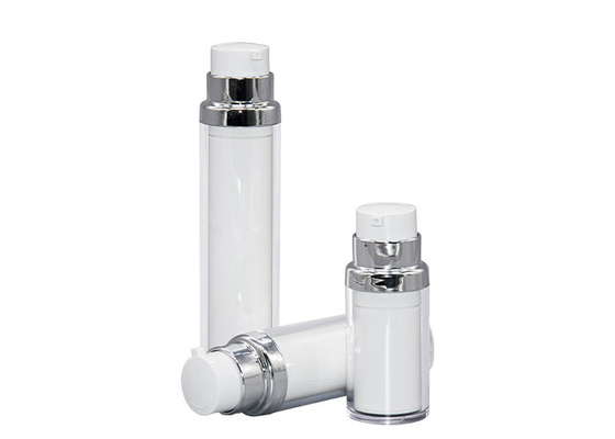 Double Layer PP Airless Pump Bottle 15ml 30ml 50ml Cosmetic Pump Dispenser