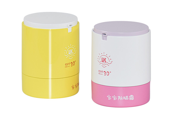 Replaceable Airless Pump Jar Sunscreen PP 50g Innovation Refillable Packaging