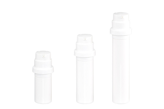 15ml 30ml 50ml Airless Pump Container Left Right Lock No Covers Attractive Packaging For Cosmetics