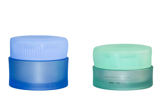 30g/ 50g Customized One Click Cream Jar Face Cream Hair Cream Container Skin Care Packaging Push Botton Cap UKC69C