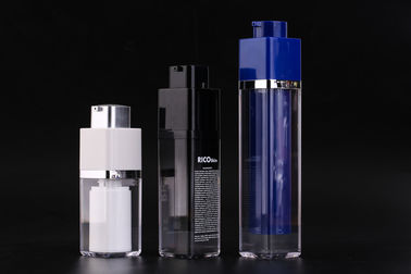 UKMS15 15ml-30ml-50ml Square  Rotating lift type airless bottle acrylic airess bottle for Men cosmetics
