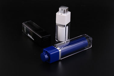 UKMS15 15ml-30ml-50ml Square  Rotating lift type airless bottle acrylic airess bottle for Men cosmetics