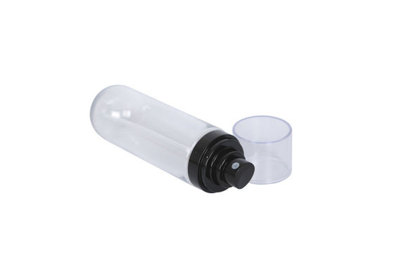100ml Transparent PET Plastic Hair Spray Bottles OD 40mm Round Bottom base