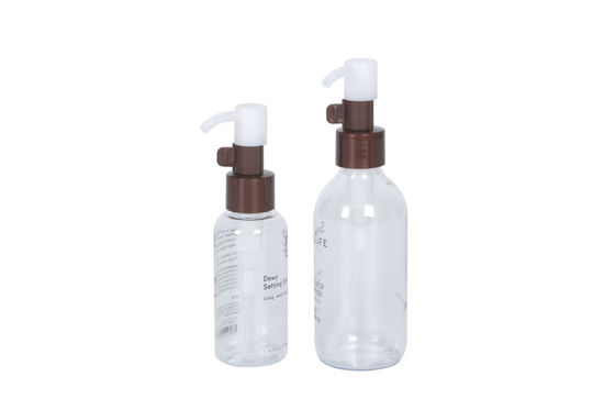 Practical Plastic Pet Oil Liquid Pump 60ml-120ml Eco Friendly Cosmetic Bottles Make Up Cleaning