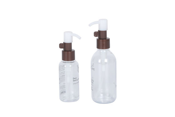 Practical Plastic Pet Oil Liquid Pump 60ml-120ml Eco Friendly Cosmetic Bottles Make Up Cleaning