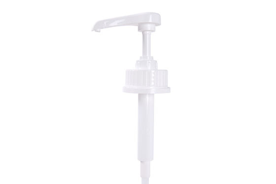 Food Safe Plastic White 43mm Coffee Syrup Dispenser Pump  Closure For Juice/Coffee Beverage Pump Dispenser With 5ml 8ml