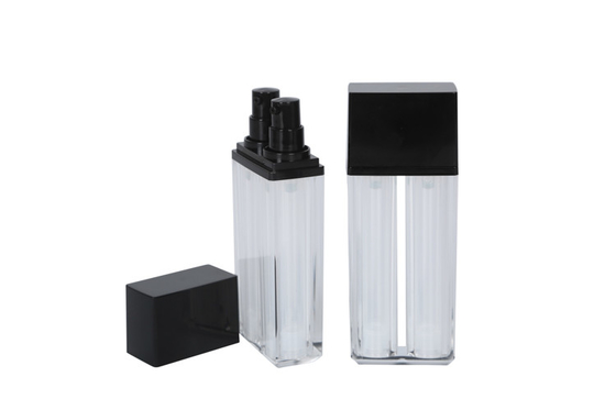 Double Chambers Refillable Foundation Bottle Multipurpose Acrylic Concealer Makeup