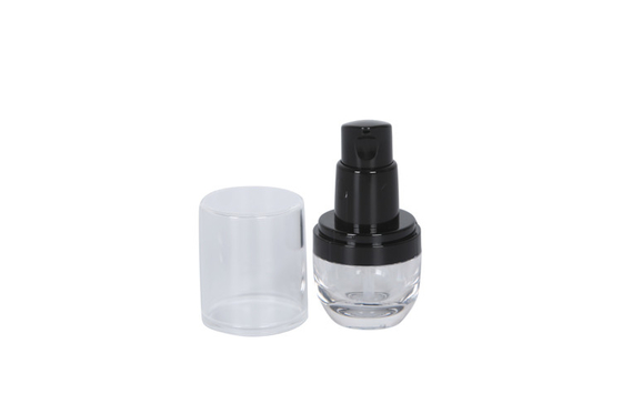 Sunscreen Makeup Foundation Bottle 15ml Round Glass Travel Sized