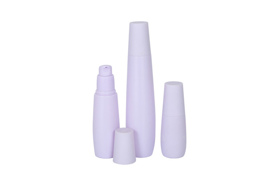 30/50/100ml Light Bulb Shape HDPE Plastic Lotion Bottles And 50g Acrylic Cream Jar Color Custom Facial Skincare Gi