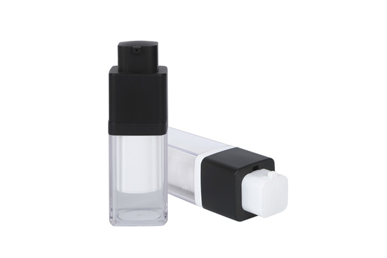 15ml 30ml 50ml Twist Head square As + PP double-layer Airless bottle