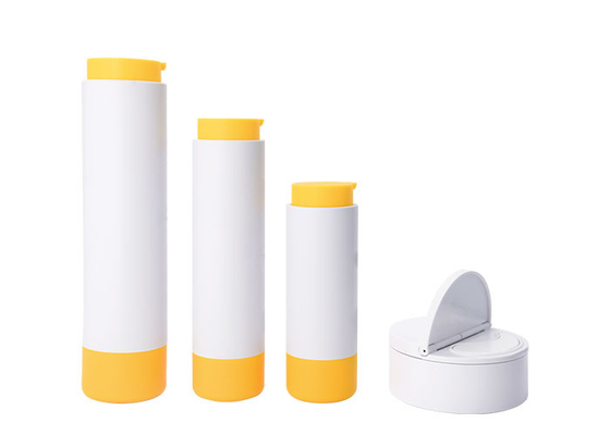 100ml Rotary Plastic Bottle Clamshell Cream Jar With Scoop